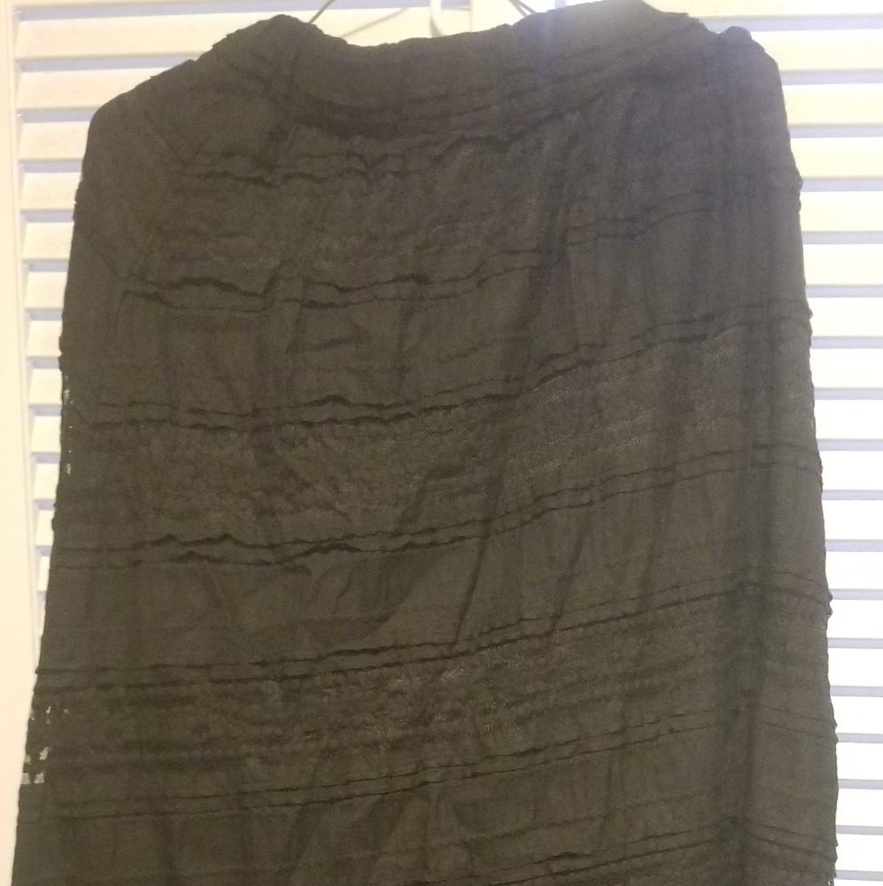 Black lace skirt